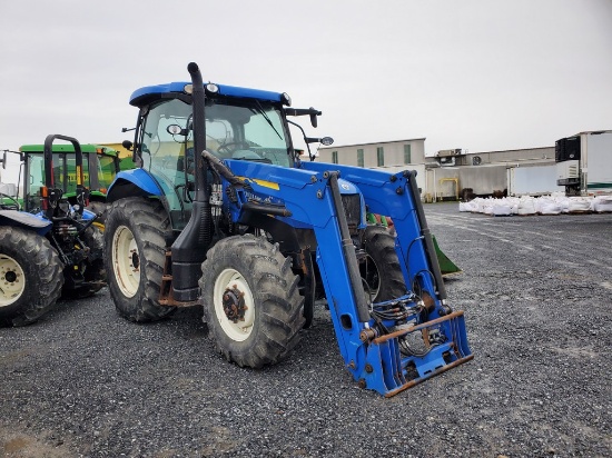 New Holland T6.140 Cab Loader Tractor 'Runs & Operates'
