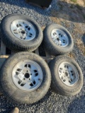 Tires on Wheels   'Set of 4'