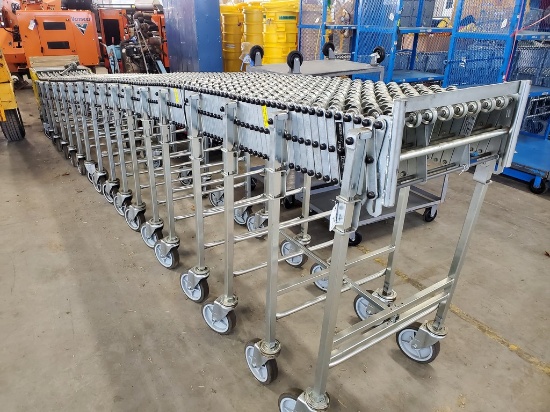 FMH Nestaflex 376 Gravity Skate Wheel Conveyor
