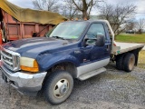 2001 Ford F350 Flat Bed Truck 'Title in the Office'