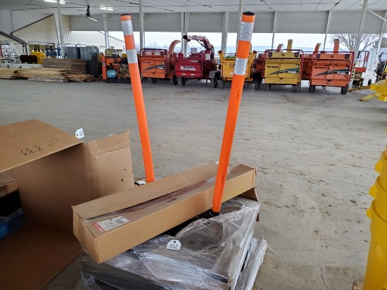 Orange Posts with Bases