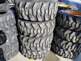 Forerunner SKS1 Skid Steer Tires on Wheels 'Set of 4 - New'