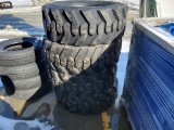 Forerunner SKS1 Skid Steer Tires on Wheels 'Set of 4 - New'