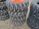 Forerunner SKS1 Skid Steer Tires on Wheels 'Set of 4 - New'