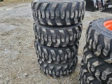 Forerunner SKS1 Skid Steer Tires on Wheels 'Set of 4 - New'