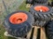 Montreal  Skid Steer Tires on Wheels 'Set of 4 - New'