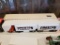 Toy Truck with Double Van Trailers
