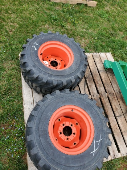 Kubota  Tires On Wheels 'Pair of 2'