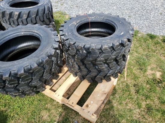 Forerunner SKS9 Skid Steer Tires 'Set of 4 - New'