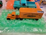 Toy Truck with Van Trailer
