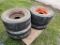 Solid Tires on Wheels   'Set of 4 - Used'