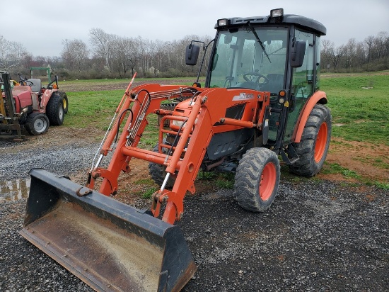 Kioti DK50 Cab Compact Loader Tractor 'Runs & Operates'