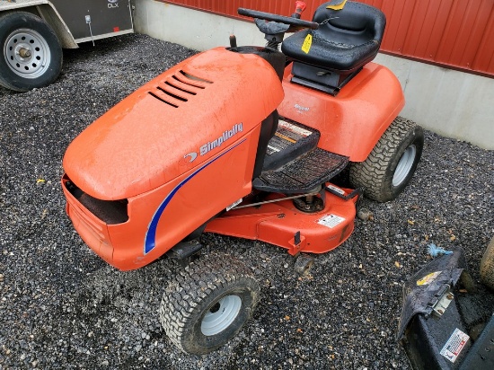 Simplicity Regent Riding Tractor 'Runs & Operates'