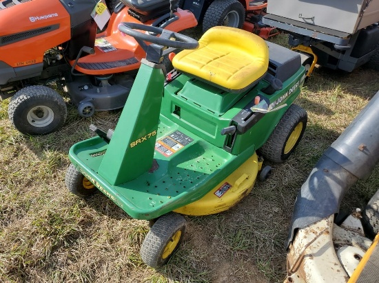 John Deere SRX75 Riding Tractor 'Runs & Operates'