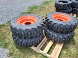 Forerunner SKS1 Skid Steer Tires on Wheels 'Set of 4 - NEW'