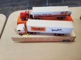 Winross  Truck with Van Trailer