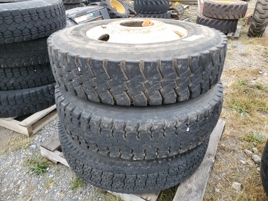 Tires On Wheels   'By the Piece x 3'