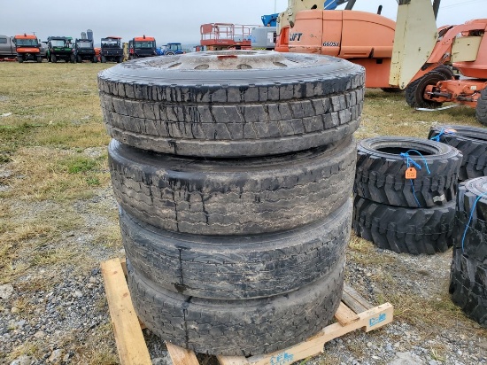 Tires On Wheels   'Set of 4'
