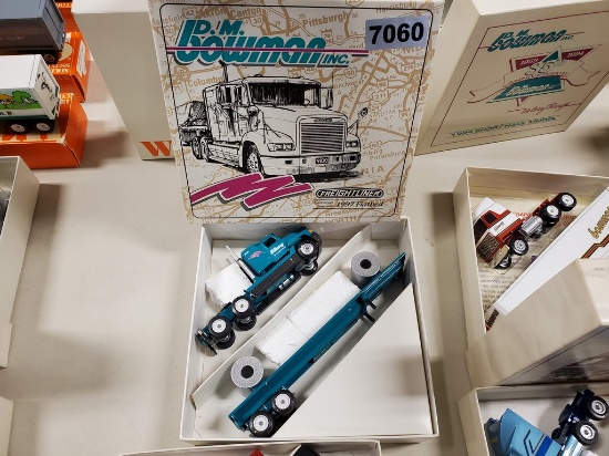 Winross Truck Tractor With Flat Bed Trailer