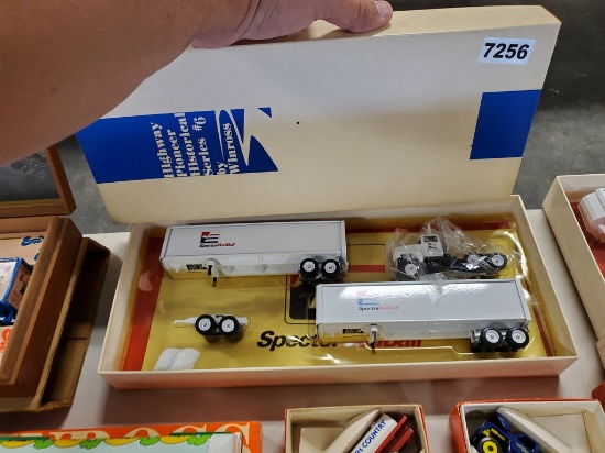 Winross Truck Tractor With Double Trailers