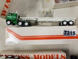 Winross Truck Tractor With Flat Bed Trailer