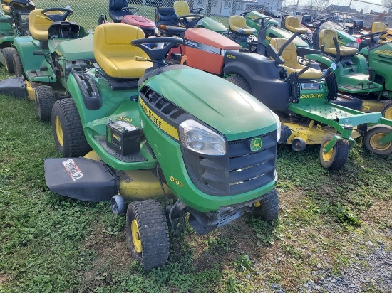 2012 John Deere D100 Riding Tractor 'AS-IS'