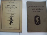 McCormick Deering Cream Seperator Books,