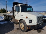 2002 Freightliner FL60 Flatbed Dump Truck 'Title in the Office'