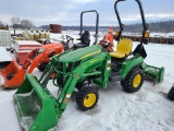 2021 John Deere 1023E Compact Loader Tractor 'Ride & Drive'
