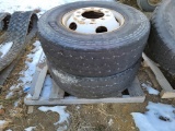 Truck Tires on Wheels