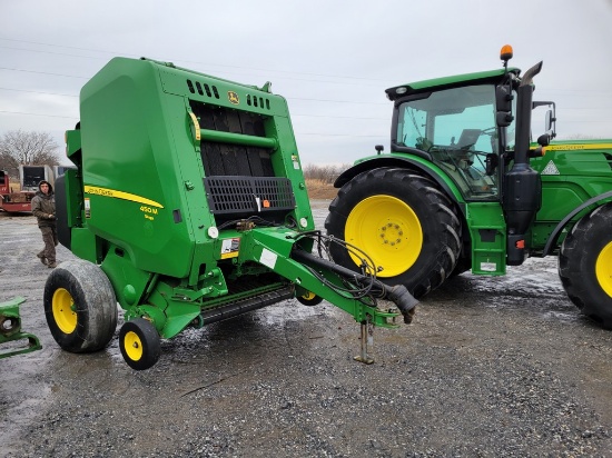 2018 John Deere 450M Round Baler 'Monitor in the Office'