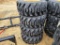 Forerunner SKS1 Skid Steer Tires on Wheels  'Set of 4 - New'
