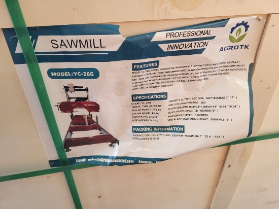 Agrotk YC26G Sawmill 'NEW'