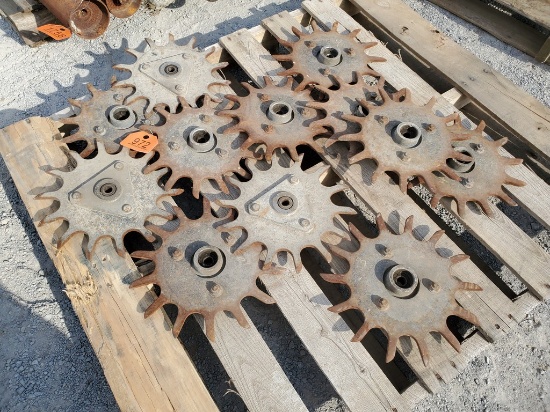 Skid of Row Cleaner Wheels