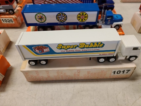Winross Truck With Van Trailer