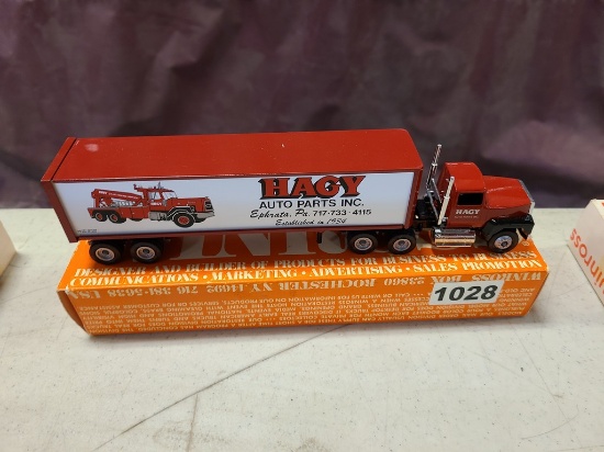 Winross Truck With Van Trailer