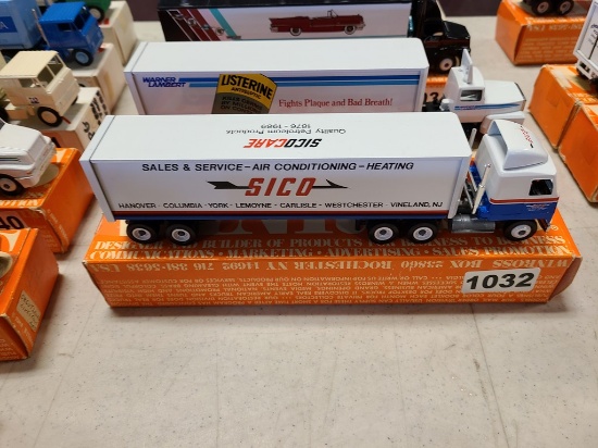 Winross Truck With Van Trailer