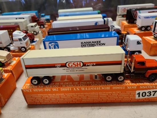 Winross Truck With Van Trailer