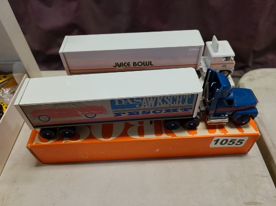 Winross Truck With Van Trailer