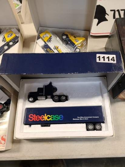 Winross Truck With Van Trailer