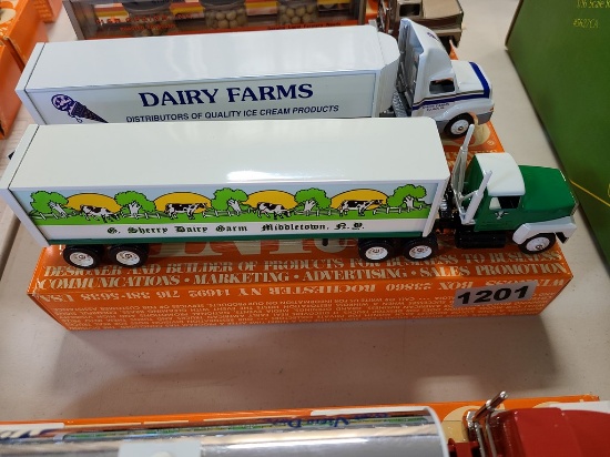 Winross Truck With Van Trailer