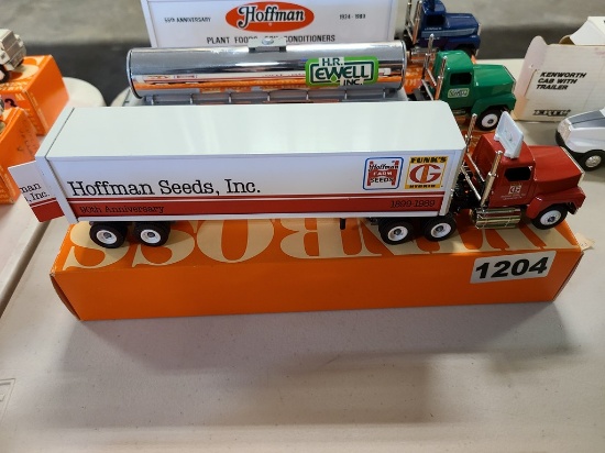 Winross Truck With Van Trailer
