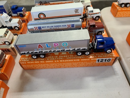 Winross Truck With Van Trailer