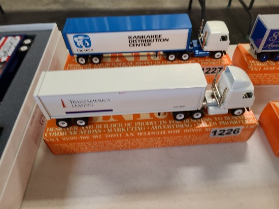Winross Truck With Van Trailer