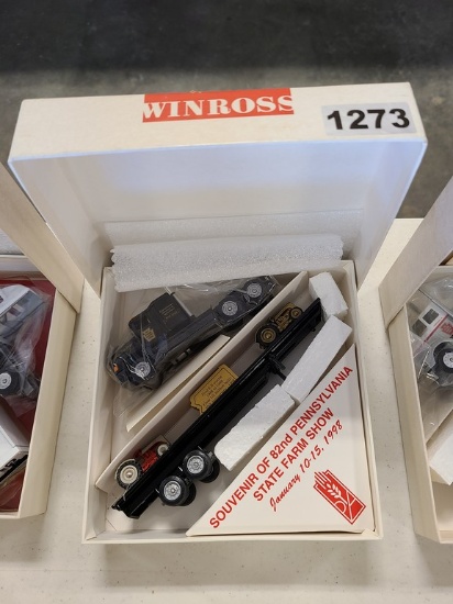 Winross Truck With Flatbed Trailer