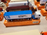 Winross Truck With Van Trailer