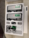 Winross Truck With Double Pup Trailers