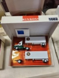 Winross Truck With Double Pup Trailers