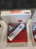 Winross Truck With Van Trailer