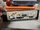 Toy Truck  With Van Trailer